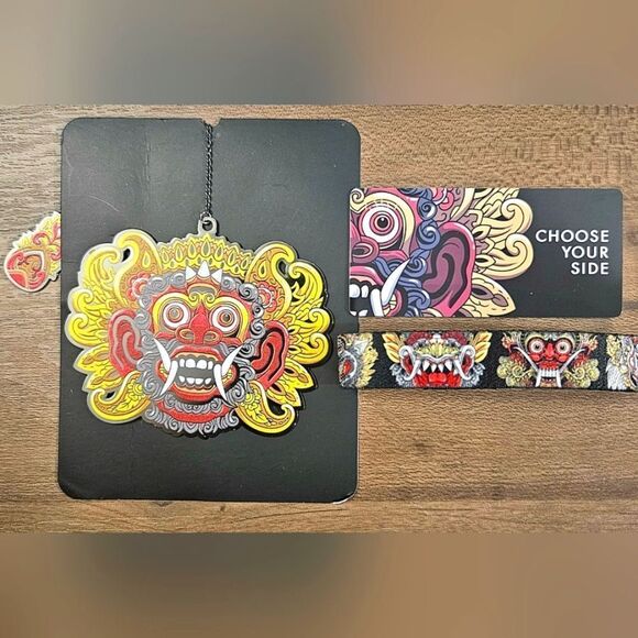 ZOX "CHOOSE YOUR SIDE" #1364 BARONG MASK COLLECTIBLE WRISTBAND & BOOKMARK #594 - Picture 5 of 13